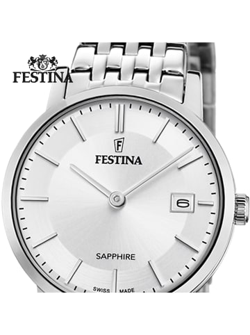 Festina Analog-Armbanduhr Festina Swiss Made silber klein (ca. 29mm)