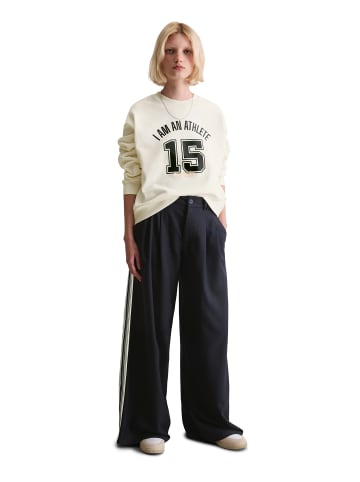 Marc O'Polo DENIM Sweatshirt im College-Stil relaxed in Silky White