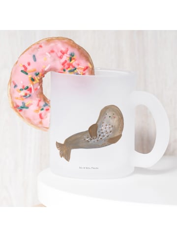 Mr. & Mrs. Panda Teetasse Robbe Lachen ohne Spruch in Transparent