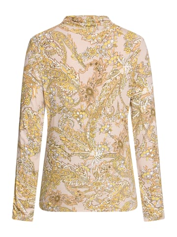 Betty Barclay Rollkragenshirt mit Stehkragen in Beige/Green