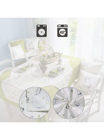 Erwin Müller Baumwollmischung Mitteldecke in weiß