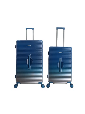 Saxoline SX Blue Elite Spinner Koffer Set Gr. M/L mit TSA-Zahlenschloss in blue gradient