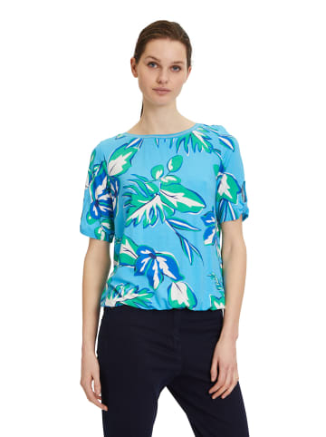 Betty Barclay Casual-Shirt mit Tunnelzug in Blau/Grün