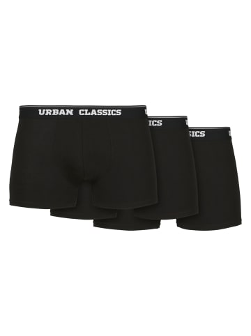 Urban Classics Urban Classics Herren Organic Boxer Shorts 3-Pack in black+black+black