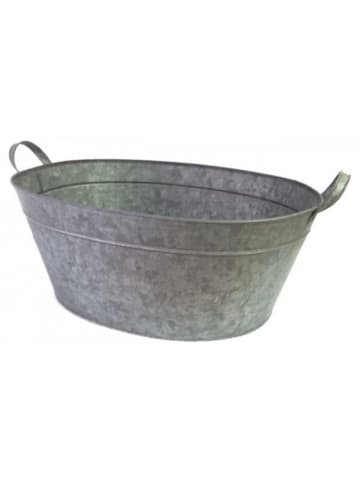 AltoBelli Pflanz Wanne AURORA Zink mit 2 Griffen 42x30 cm