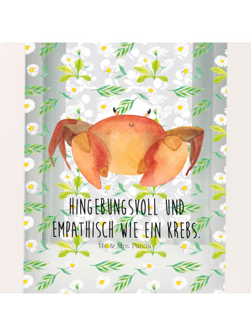 Mr. & Mrs. Panda Laterne Sternzeichen Krebs mit Spruch in Transparent
