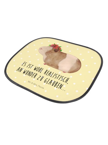 Mr. & Mrs. Panda Sonnenblende Meerschweinchen Weisheit mit Spruch in Gelb Pastell