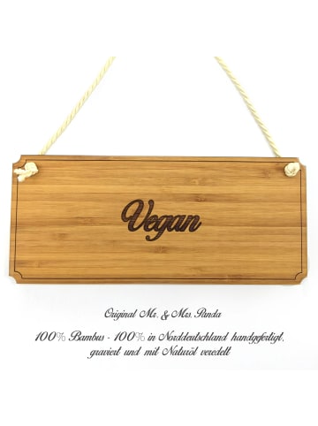 Mr. & Mrs. Panda Türschild Vegan mit Spruch in Keine Angabe