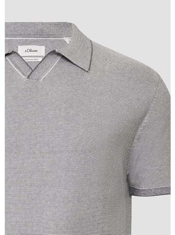 s.Oliver Strickpullover kurzarm in Grau