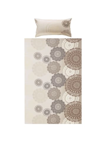 Erwin Müller Mako-Satin Bettwäsche in hellbraun