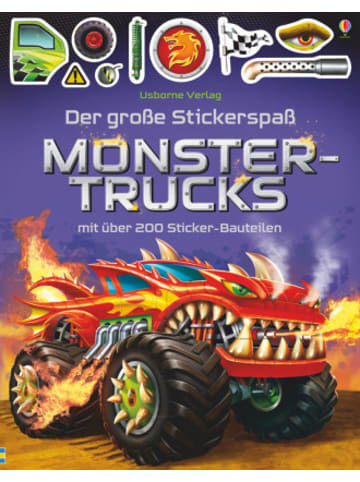 Usborn Papeterie/PBS - Der große Stickerspaß -  Monstertrucks