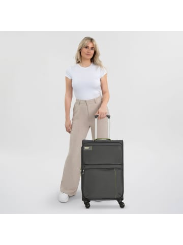 D&N Travel Line 6700 4 Rollen Trolley 60 cm in grau