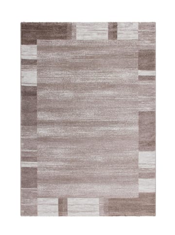 Kayoom Kurzflor Teppich Falkland in beige - rechteckig
