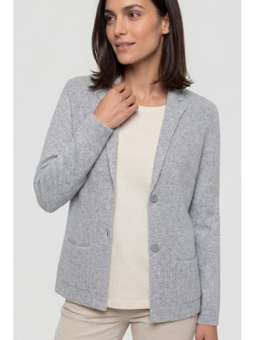 Olsen Strickjacke Eva in hellgrau - 0001