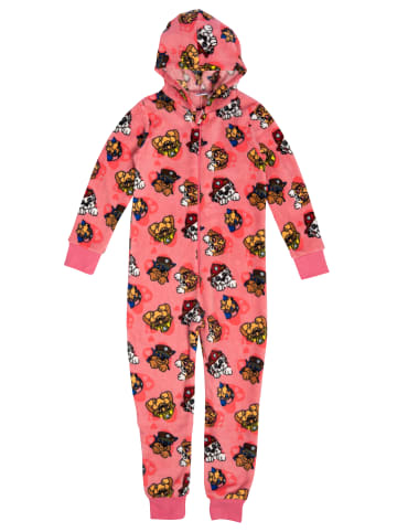 United Labels Paw Patrol Jumpsuit mit Kapuze Overall Pyjama Schlafanzug langarm in rosa