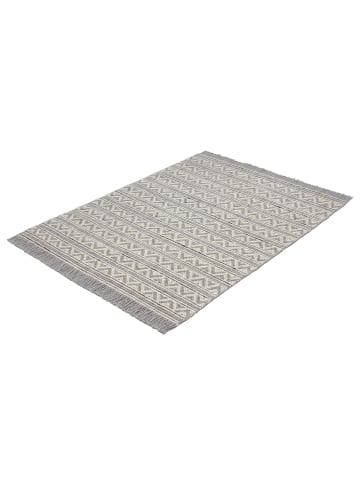 Kayoom Kurzflor Teppich Natura 410 in natural - silber - rechteckig