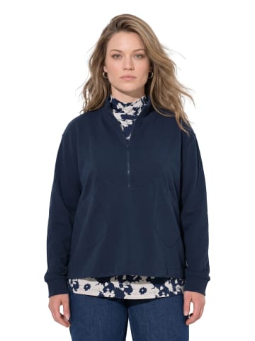 Ulla Popken Sweatshirt in marine