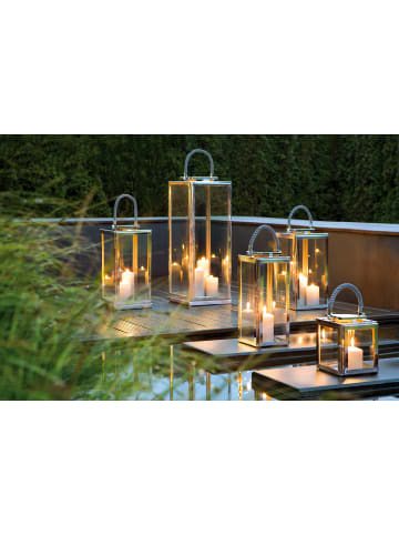 Fink Laterne "Sevilla" in Silber - H. 78 cm - B. 30 cm