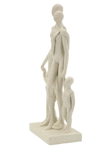 Mauro Ferretti Statuette aus cremefarbenem Kunstharz, 16 x 8 x 30,5 cm