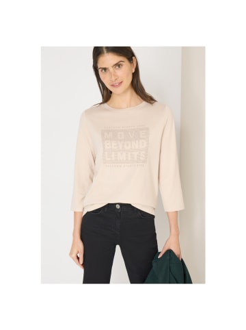 Cecil Langarmshirt in pearl beige