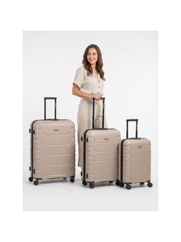 Smartbox Edition 01 4 Rollen Kofferset 3-teilig mit Dehnfalte beige