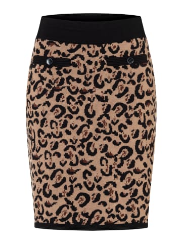 More & More figurbetonter, kurzer Schlupfrock in leo jacquard