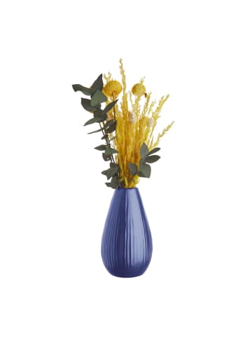 Butlers Vase Höhe 16cm RIFFLE in Blau
