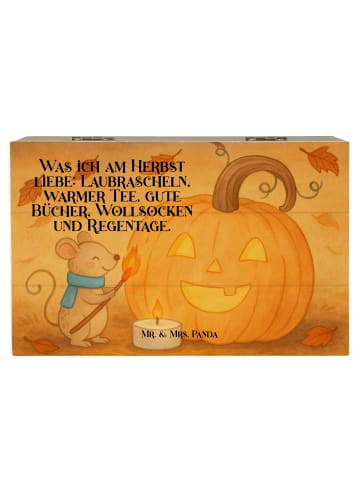 Mr. & Mrs. Panda Geschenkbox Kürbis Maus Design mit Spruch in Weiß