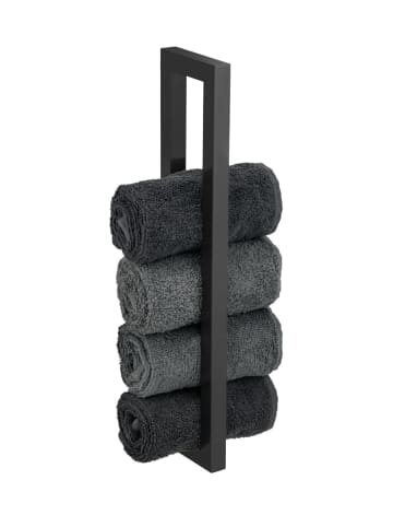 Wenko Handtuchhalter Mod. Reitani Schwarz matt, Handtuchhalter Reitani Schwarz matt in Schwarz
