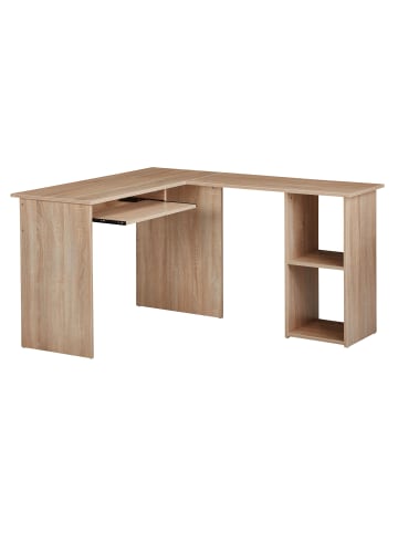 KADIMA DESIGN Design Schreibtischkombination 140 x 75,5 x 120 cm , in Sonoma