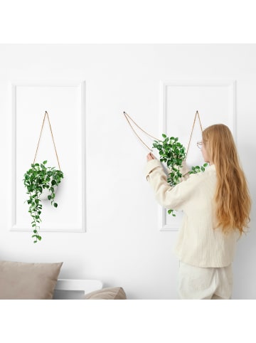 3 x Wandvase in Weiß