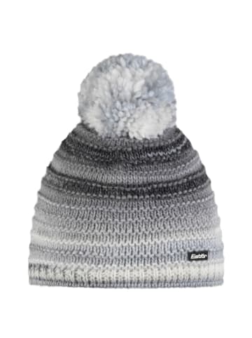 Eisbär Mikata Strickmütze mit Bommel in Grau