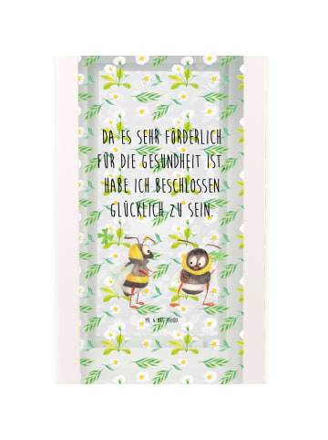 Mr. & Mrs. Panda Deko Laterne Hummeln Kleeblatt mit Spruch in Transparent