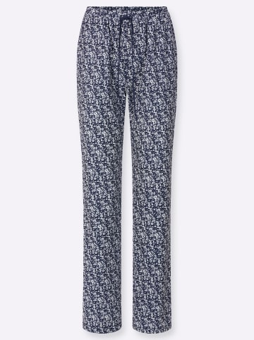 WITT WEIDEN Jersey-Hose in marine-millefleurs