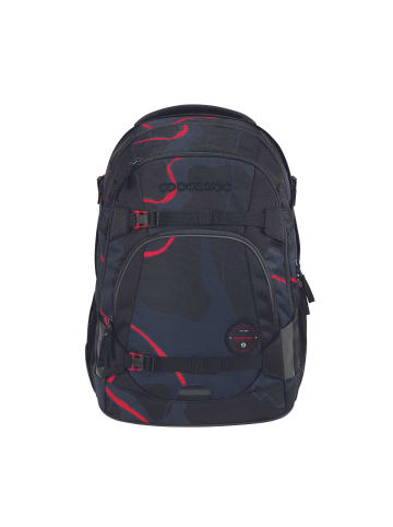 Coocazoo Rucksack MATE Lava Lines in schwarz