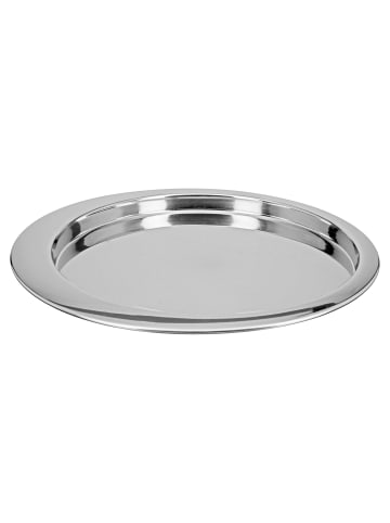 Fink Tablett "Verso" in Silber - H. 2 cm - D. 38,5 cm