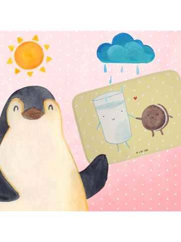 Mr. & Mrs. Panda badezimmermatte Milch Keks ohne Spruch in Gelb Pastell