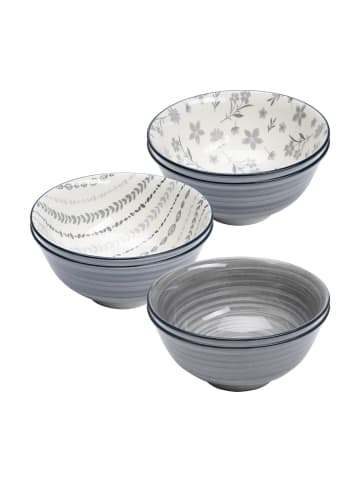 Ritzenhoff & Breker 6er Set Müslischalen Sendai Mix in Grau ø 15,5 cm