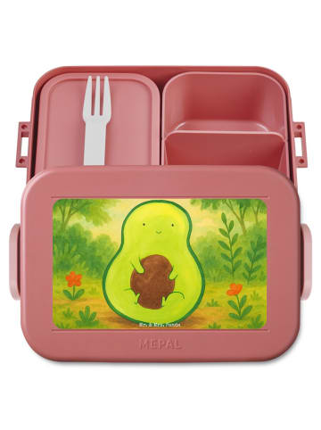 Mr. & Mrs. Panda Bento Box Avocado Kern Design ohne Spruch in Rot Pastell