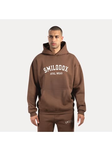 SMILODOX Hoodie Kayson in Dunkelbraun