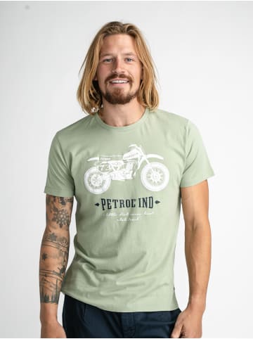 Petrol Industries T-Shirt mit Aufdruck in Grün