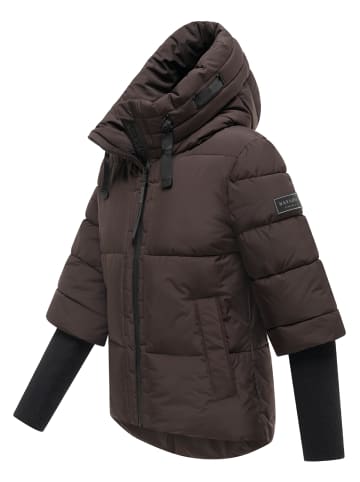 Navahoo Steppjacke Lotusherz XIV in Choco