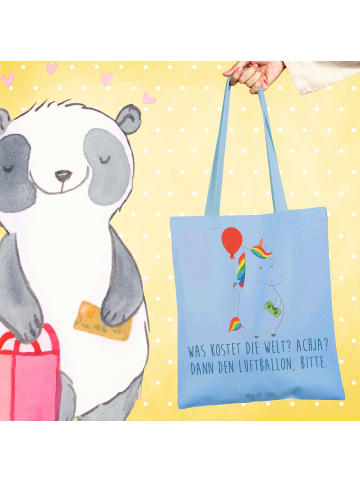 Mr. & Mrs. Panda Laptoptasche Einhorn Luftballon mit Spruch in Sky Blue
