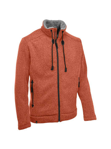 Maul Sport Lichtenau- Strickfleecejacke in Dunkelorange