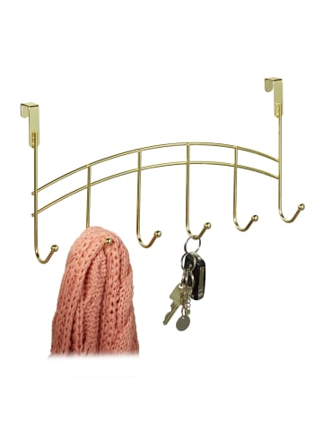 relaxdays Türgarderobe in Gold - (B)40x (H)20 x (T)9 cm