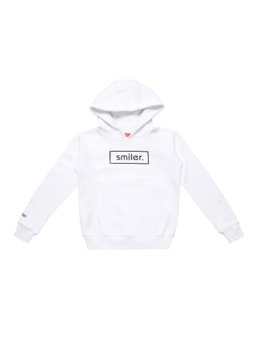 smiler. Kapuzensweatshirt Happy. in weiss