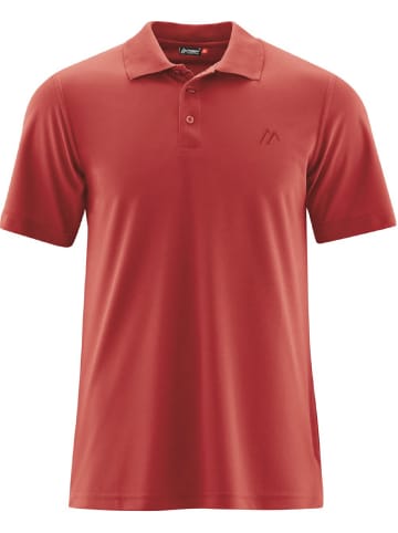 Maier Sports T-shirt He-Polo 1/2 Arm - Ulrich in Rot