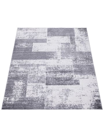 KADIMA DESIGN Teppich Kurzflor Geometrisch Wohnzimmer in Grau
