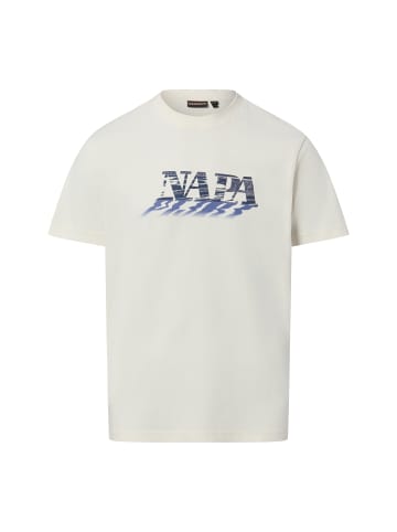 Napapijri T-Shirt Lodestar in ecru blau