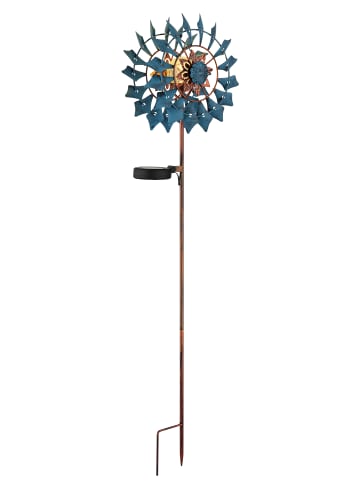 Globo lighting Solarleuchte "SOLARLEUCHTE METALL GOLDFARBEN PATINIERT, 1XLED" in gold